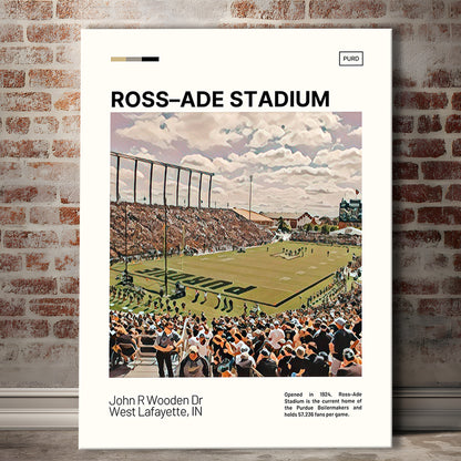 Ross Ade Stadium Print, Purdue Boilermakers Stadium Canvas Art, Fan Gifts, Sport Art, Canvas Print Wall Art