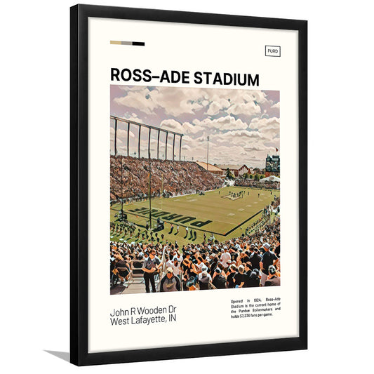 Ross Ade Stadium Print, Purdue Boilermakers Stadium Art, Gifts for him, Sport Art, Framed Art Print Wall Decor