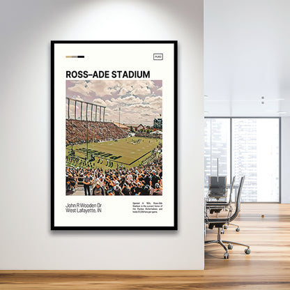 Ross Ade Stadium Print, Purdue Boilermakers Stadium Art, Gifts for him, Sport Art, Framed Art Print Wall Decor