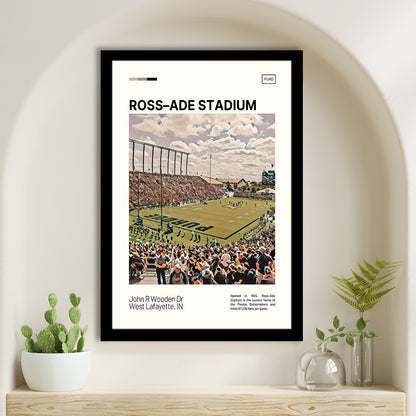 Ross Ade Stadium Print, Purdue Boilermakers Stadium Art, Gifts for him, Sport Art, Framed Art Print Wall Decor