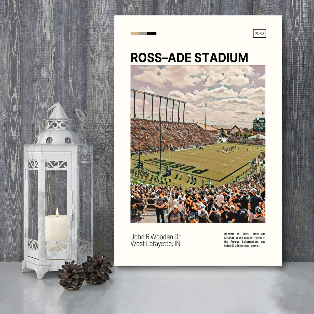 Ross Ade Stadium Print, Purdue Boilermakers Stadium Canvas Art, Fan Gifts, Sport Art, Canvas Print Wall Art