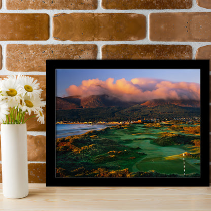 Royal County Down Golf Club Hole 03R A Glorious Morning Newcastle, Framed Art Print Wall Decor, Picture Framed