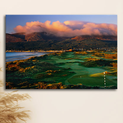 Royal County Down Golf Club Hole 03R A Glorious Morning Newcastle, Golf Art Print
