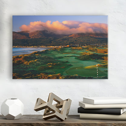 Royal County Down Golf Club Hole 03R A Glorious Morning Newcastle, Golf Art Print
