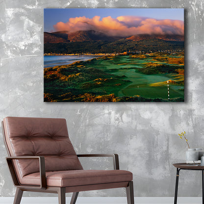 Royal County Down Golf Club Hole 03R A Glorious Morning Newcastle, Golf Art Print