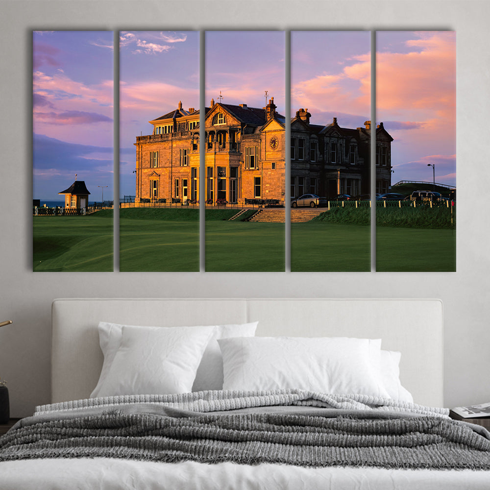 Royal & Ancient Golf, 18Th Green Of The Old Course, St Andrews, Scotland, Extra Large Canvas Print Wall Art