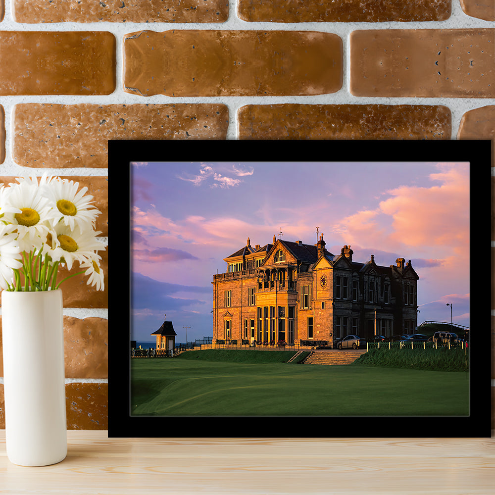Royal & Ancient Golf, 18Th Green Of The Old Course, St Andrews, Scotland, Framed Art Print Wall Decor, Picture Framed