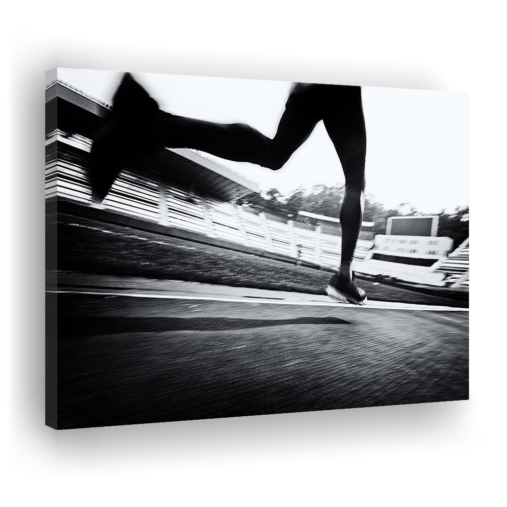 Running Wall Art, Sports Decor Art, Motivational Art, Sports Wall Art Extra Large Canvas, Cavas Print Wall Art Hom Decor