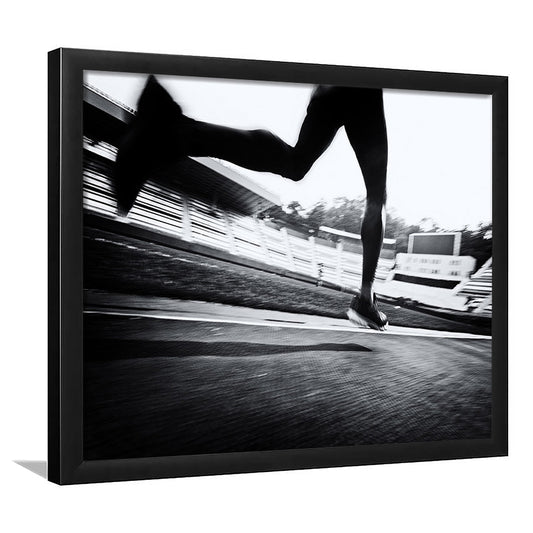 Running Wall Art, Sports Decor Art, Motivational Art, Sports Wall Art Extra Large Art, Framed Art Print, Picture Framed