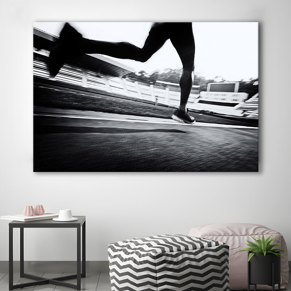 Running Wall Art, Sports Decor Art, Motivational Art, Sports Wall Art Extra Large Canvas, Cavas Print Wall Art Hom Decor