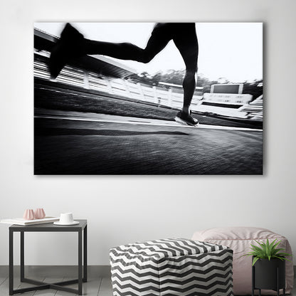 Running Wall Art, Sports Decor Art, Motivational Art, Sports Wall Art Extra Large Canvas, Cavas Print Wall Art Hom Decor