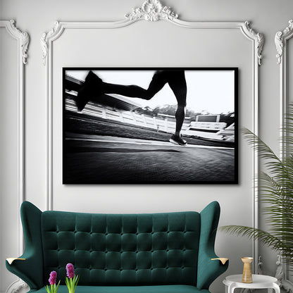 Running Wall Art, Sports Decor Art, Motivational Art, Sports Wall Art Extra Large Art, Framed Art Print, Picture Framed