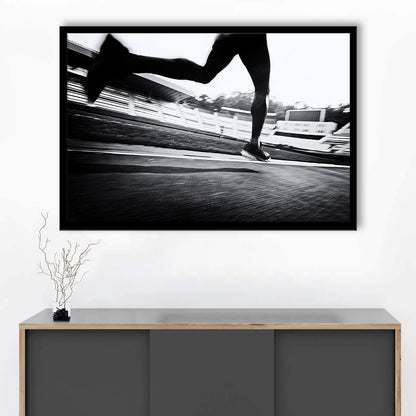 Running Wall Art, Sports Decor Art, Motivational Art, Sports Wall Art Extra Large Art, Framed Art Print, Picture Framed