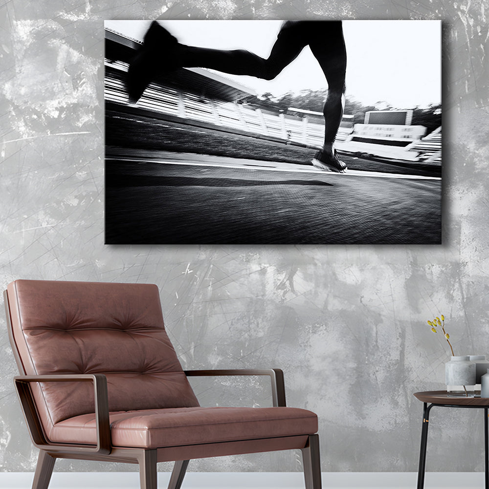 Running Wall Art, Sports Decor Art, Motivational Art, Sports Wall Art Extra Large Canvas, Cavas Print Wall Art Hom Decor