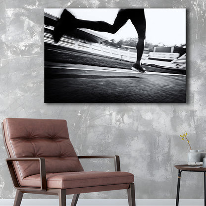 Running Wall Art, Sports Decor Art, Motivational Art, Sports Wall Art Extra Large Canvas, Cavas Print Wall Art Hom Decor
