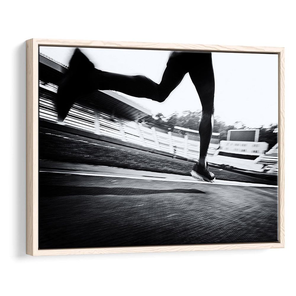 Running Wall Art, Sports Decor Art, Motivational Art, Sports Wall Art, Framed Cavas Print, Floating Frame