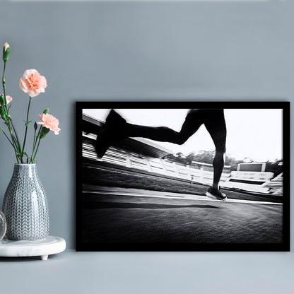 Running Wall Art, Sports Decor Art, Motivational Art, Sports Wall Art Extra Large Art, Framed Art Print, Picture Framed