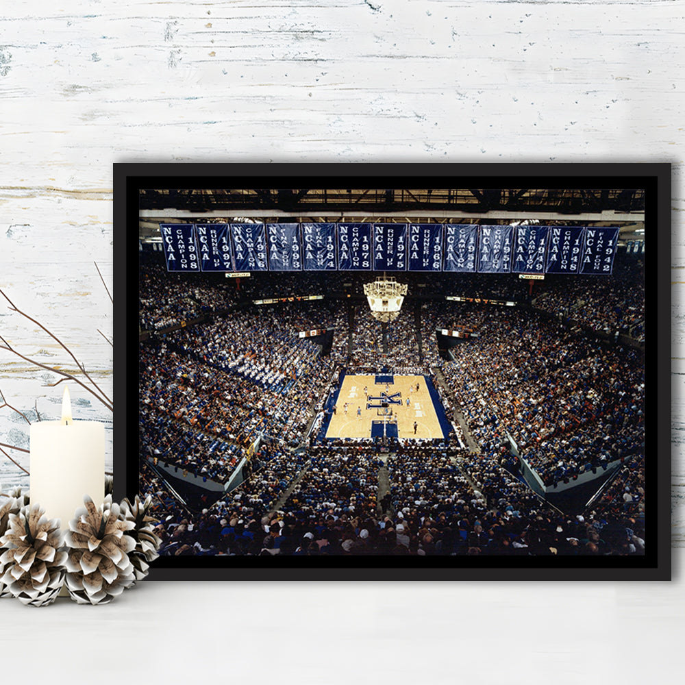 Rupp Arena, Stadium Canvas, Sport Art, Framed Canvas Print Wall Art, Floating Frame