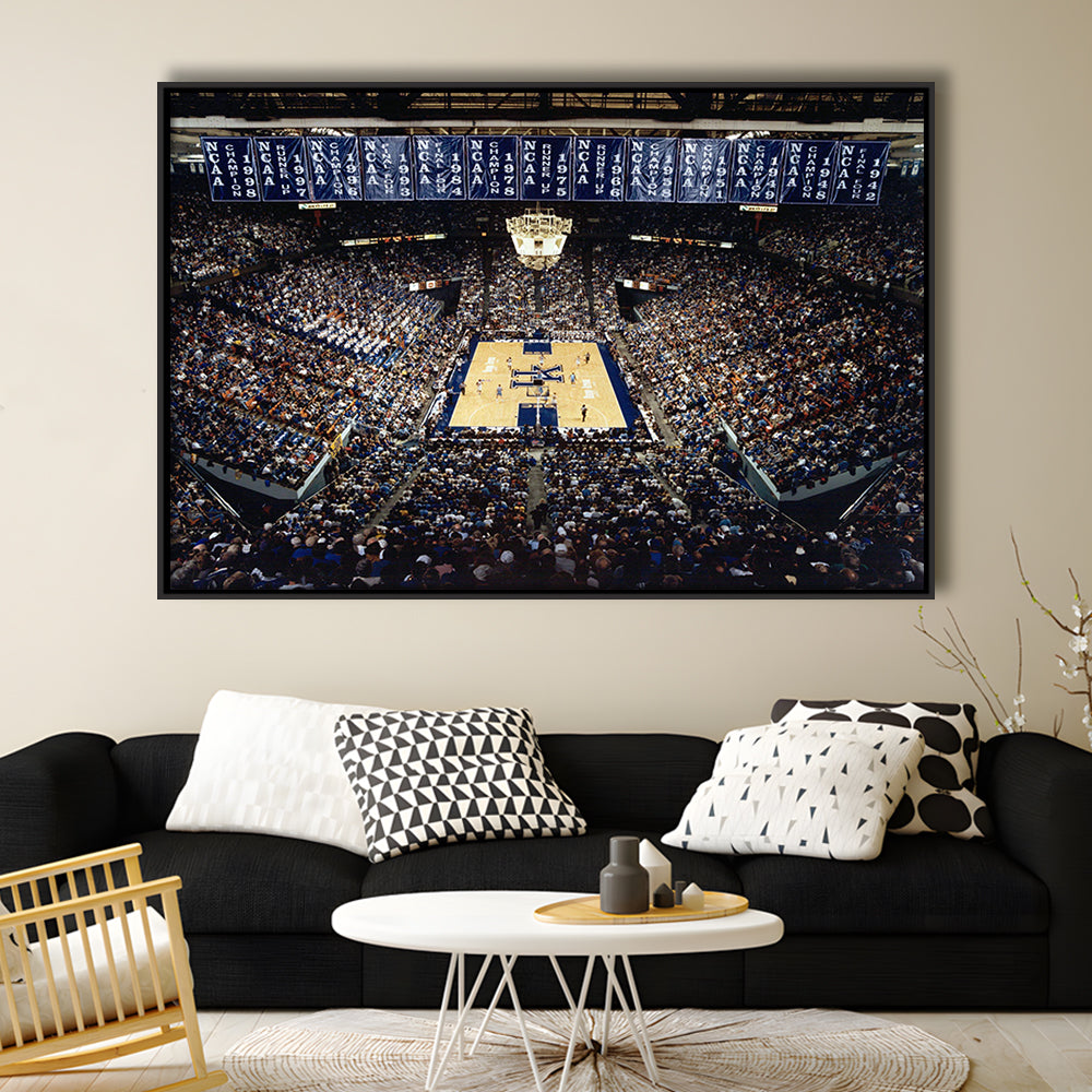 Rupp Arena, Stadium Canvas, Sport Art, Framed Canvas Print Wall Art, Floating Frame