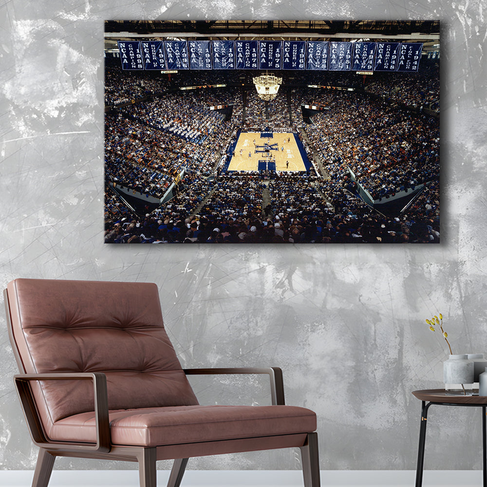 Rupp Arena, Stadium Canvas, Sport Art, Gift for him, Man Cave Decor, Art Print, Canvas Print Wall Art