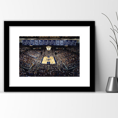 Rupp Arena, Stadium Canvas, Sport Art, Gift for him, White Border Framed Art Print Wall Decor