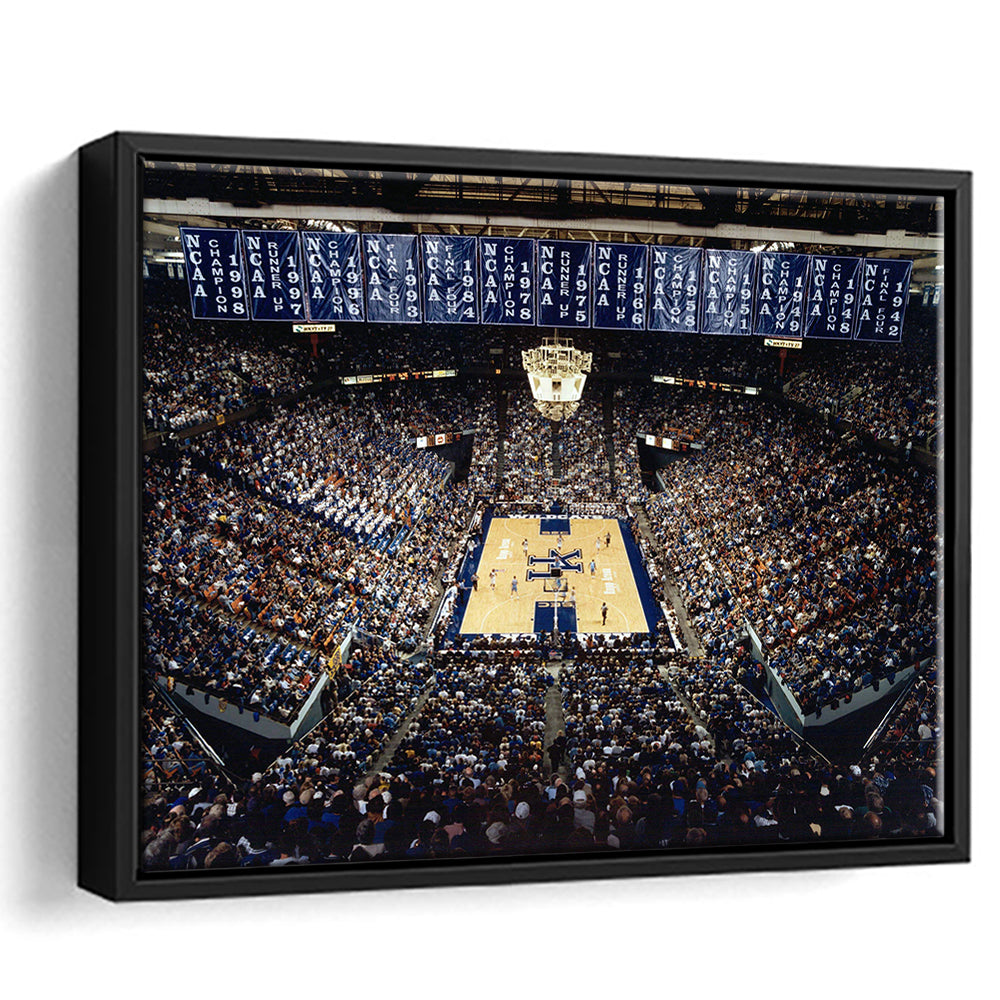 Rupp Arena, Stadium Canvas, Sport Art, Framed Canvas Print Wall Art, Floating Frame