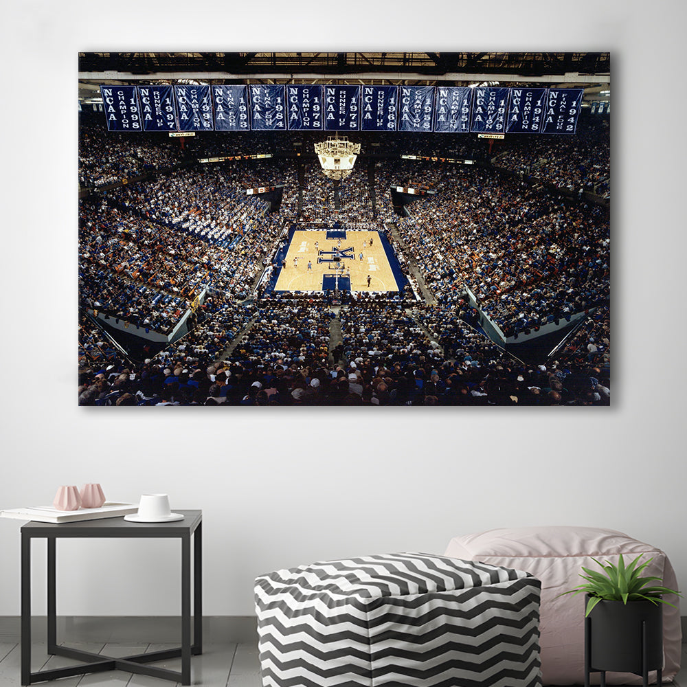 Rupp Arena, Stadium Canvas, Sport Art, Gift for him, Man Cave Decor, Art Print, Canvas Print Wall Art