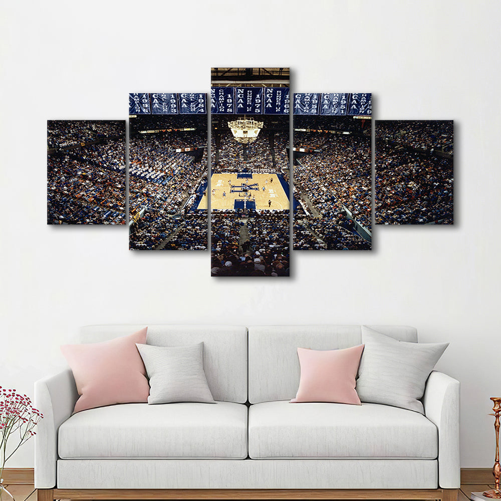 Rupp Arena, Stadium Canvas, Sport Art, Gift for him, 5 Panel, Large Canvas, Canvas Print Wall Art