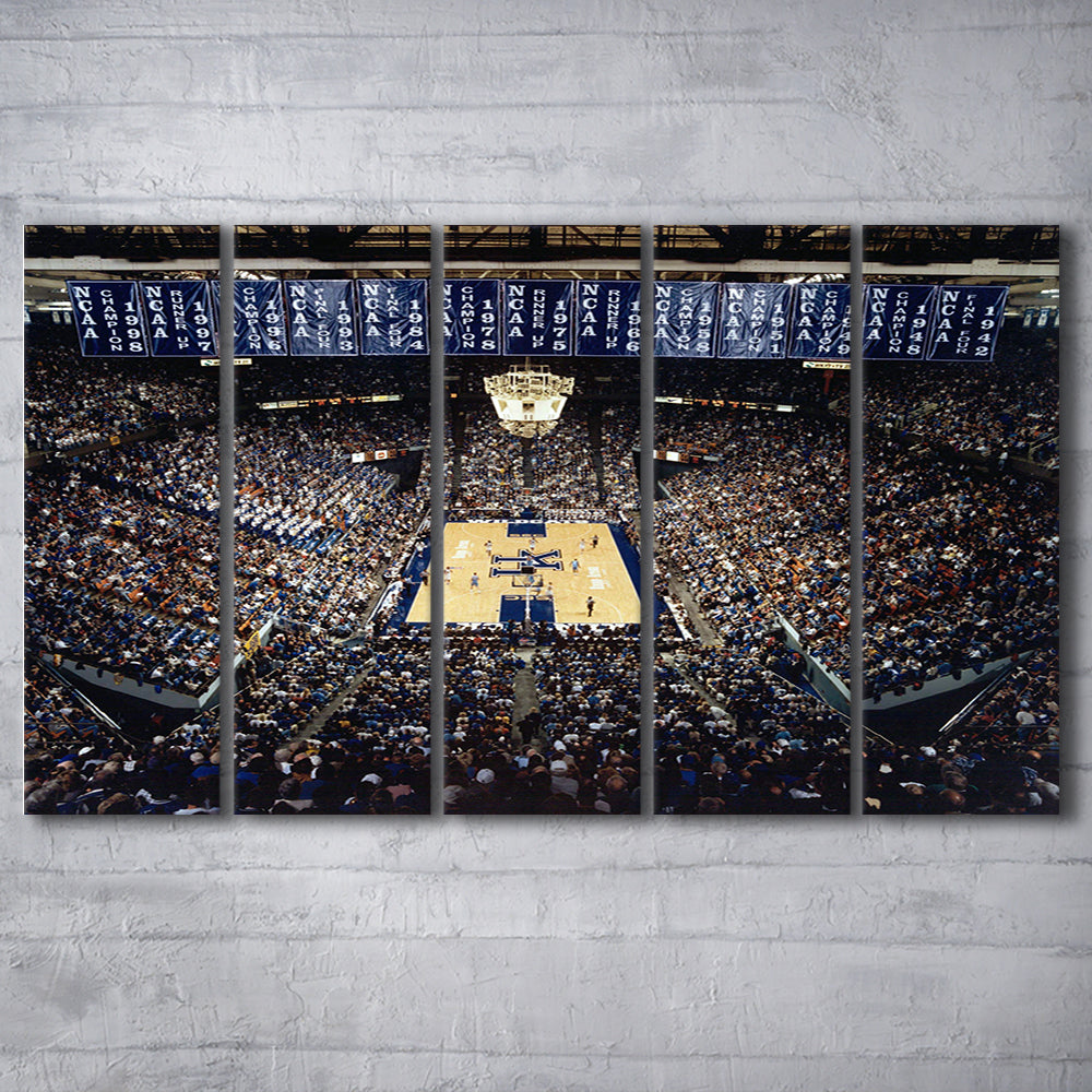 Rupp Arena, Stadium Canvas, Sport Art, 5 Panel B, Extra Large Canvas, Canvas Print Wall Art