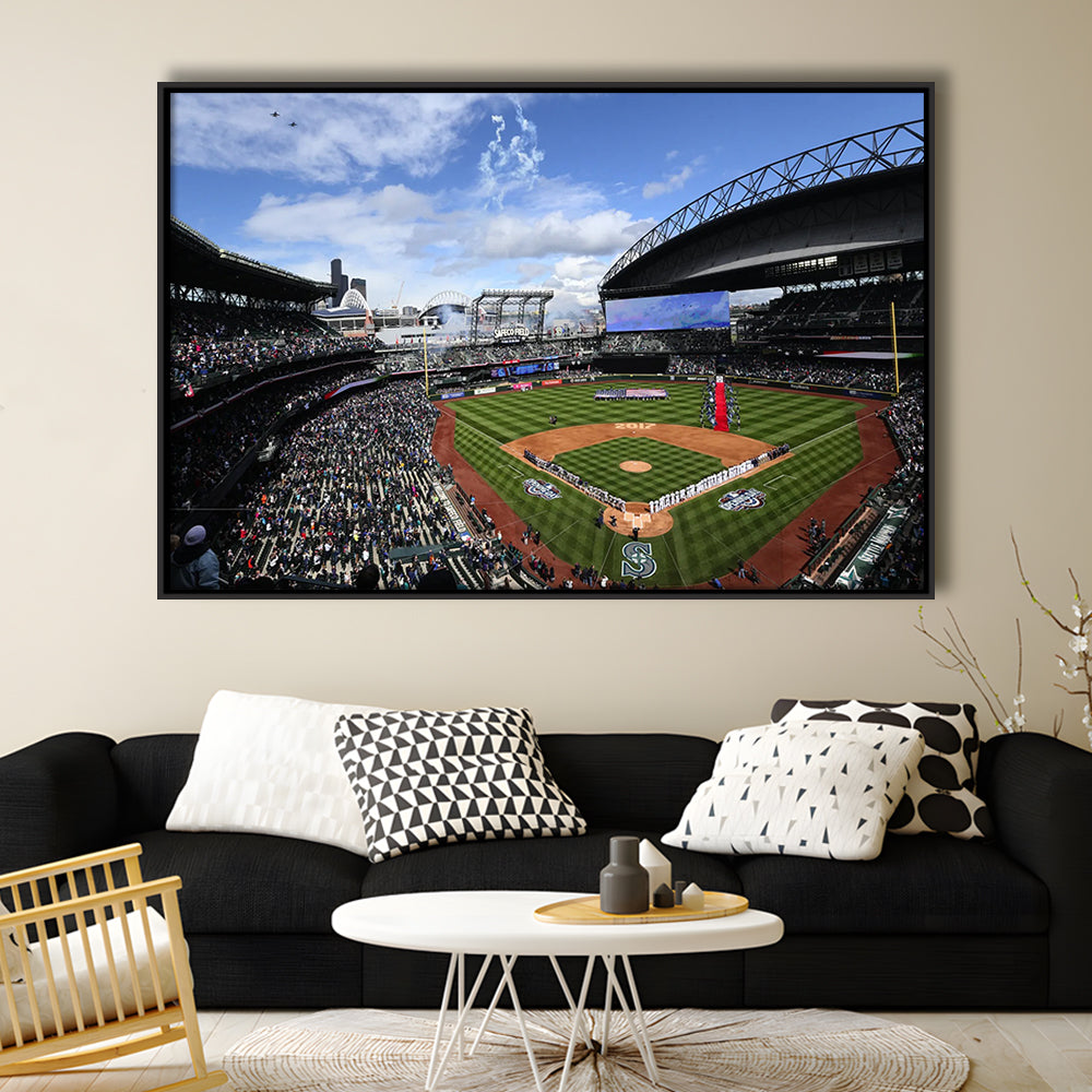 Safeco Field Seattle, Stadium Canvas, Sport Art, Fan Gifts, Framed Canvas Print Wall Art, Floating Frame
