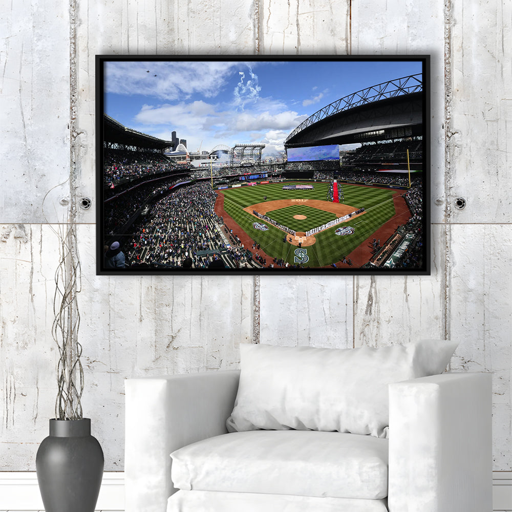 Safeco Field Seattle, Stadium Canvas, Sport Art, Fan Gifts, Framed Canvas Print Wall Art, Floating Frame