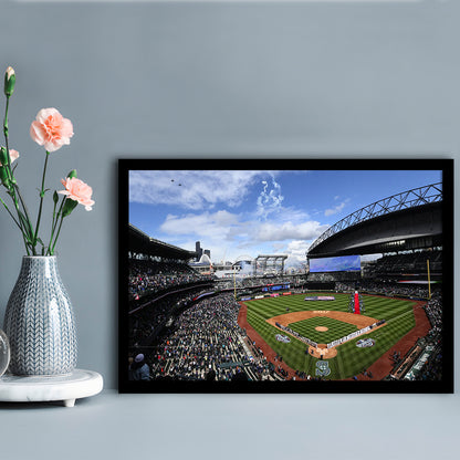 Safeco Field Seattle, Stadium Canvas, Sport Art, Fan Gifts, Framed Art Print Wall Decor, Picture Framed