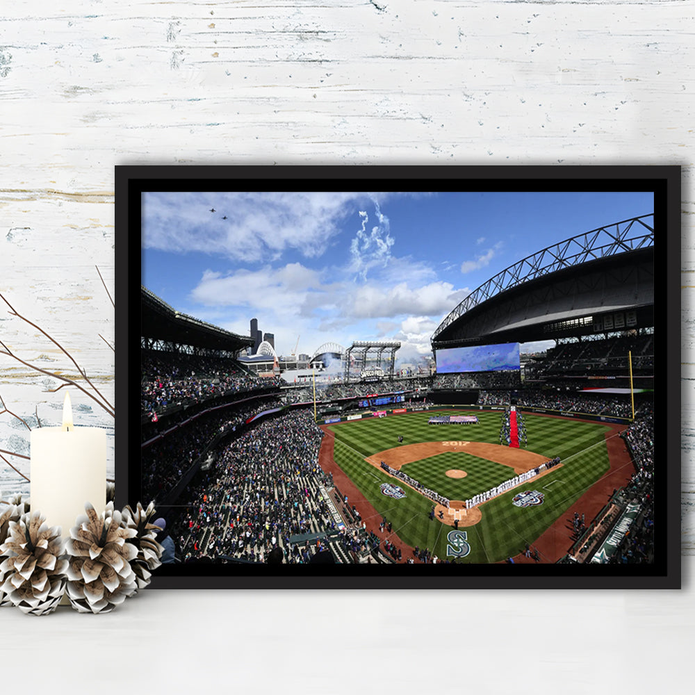 Safeco Field Seattle, Stadium Canvas, Sport Art, Fan Gifts, Framed Canvas Print Wall Art, Floating Frame