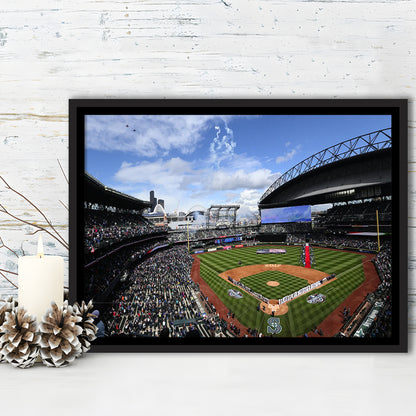 Safeco Field Seattle, Stadium Canvas, Sport Art, Fan Gifts, Framed Canvas Print Wall Art, Floating Frame