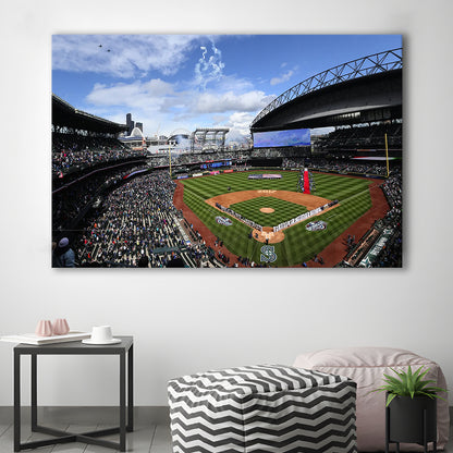 Safeco Field Seattle, Stadium Canvas, Sport Art, Fan Gifts, Man Cave Decor, Art Print, Canvas Print Wall Art