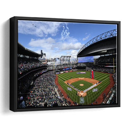 Safeco Field Seattle, Stadium Canvas, Sport Art, Fan Gifts, Framed Canvas Print Wall Art, Floating Frame