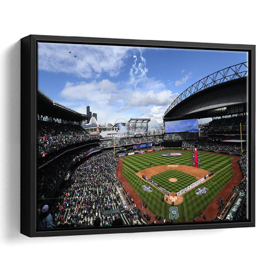 Safeco Field Seattle, Stadium Canvas, Sport Art, Fan Gifts, Framed Canvas Print Wall Art, Floating Frame
