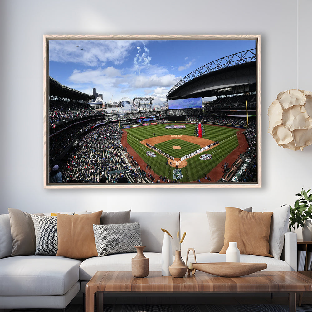 Safeco Field Seattle, Stadium Canvas, Sport Art, Fan Gifts, Framed Canvas Print Wall Art, Floating Frame