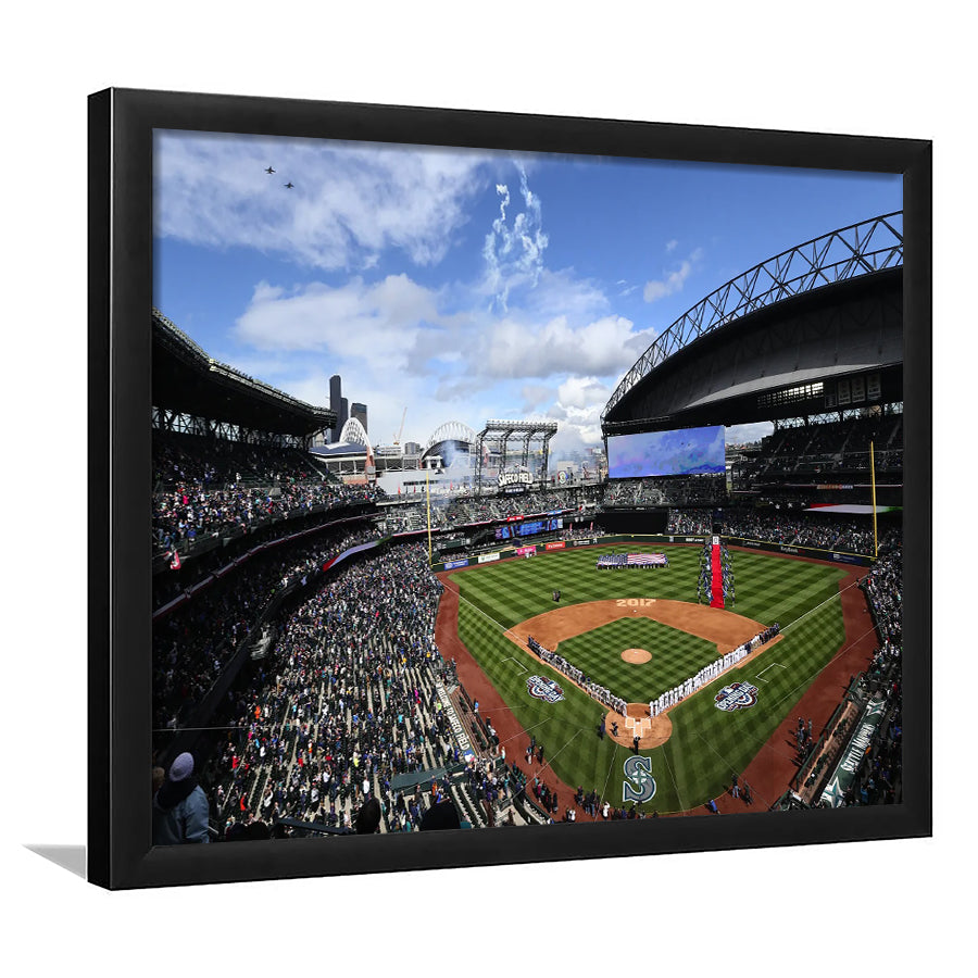 Safeco Field Seattle, Stadium Canvas, Sport Art, Fan Gifts, Framed Art Print Wall Decor, Picture Framed
