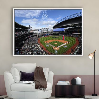 Safeco Field Seattle, Stadium Canvas, Sport Art, Fan Gifts, Framed Canvas Print Wall Art, Floating Frame