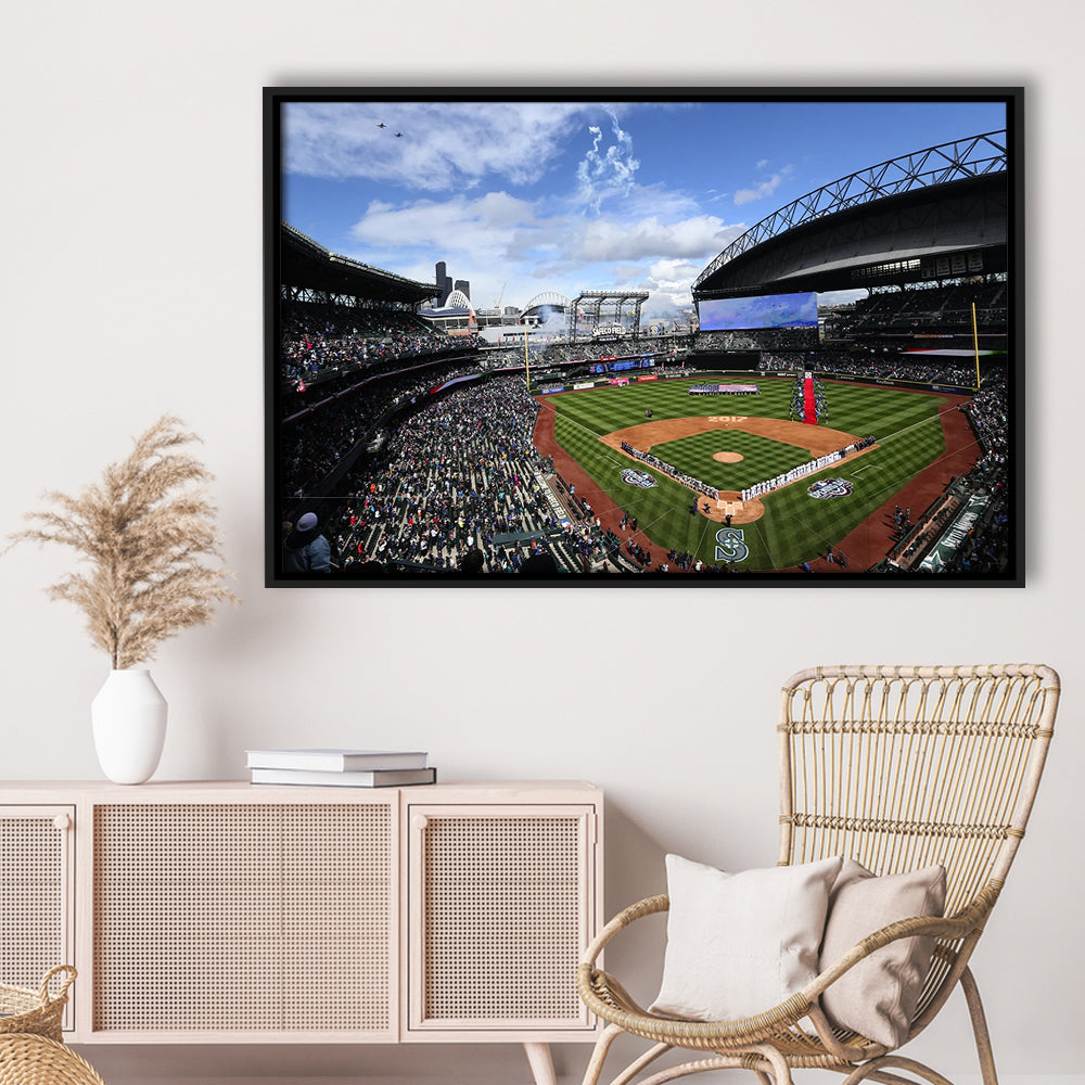 Safeco Field Seattle, Stadium Canvas, Sport Art, Fan Gifts, Framed Canvas Print Wall Art, Floating Frame