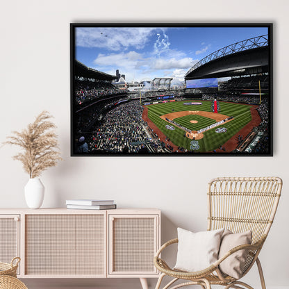 Safeco Field Seattle, Stadium Canvas, Sport Art, Fan Gifts, Framed Canvas Print Wall Art, Floating Frame