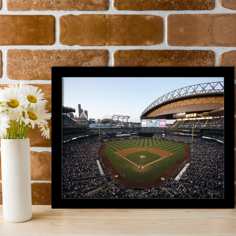 Safeco Field Seattle, Stadium Canvas, Sport Art, Gift for him, Framed Art Print Wall Decor, Picture Framed