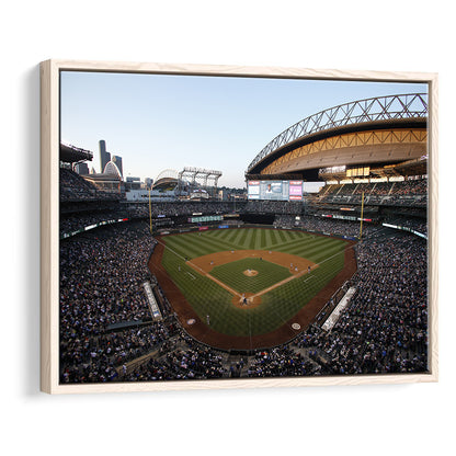 Safeco Field Seattle, Stadium Canvas, Sport Art, Framed Canvas Print Wall Art, Floating Frame