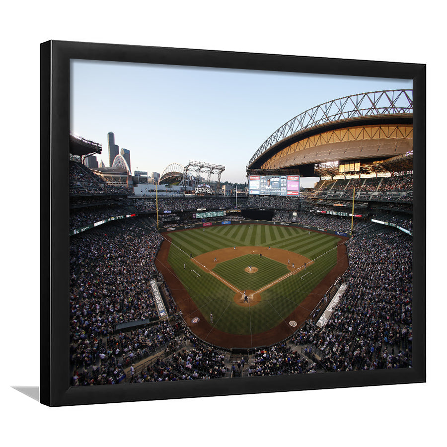 Safeco Field Seattle, Stadium Canvas, Sport Art, Gift for him, Framed Art Print Wall Decor, Picture Framed