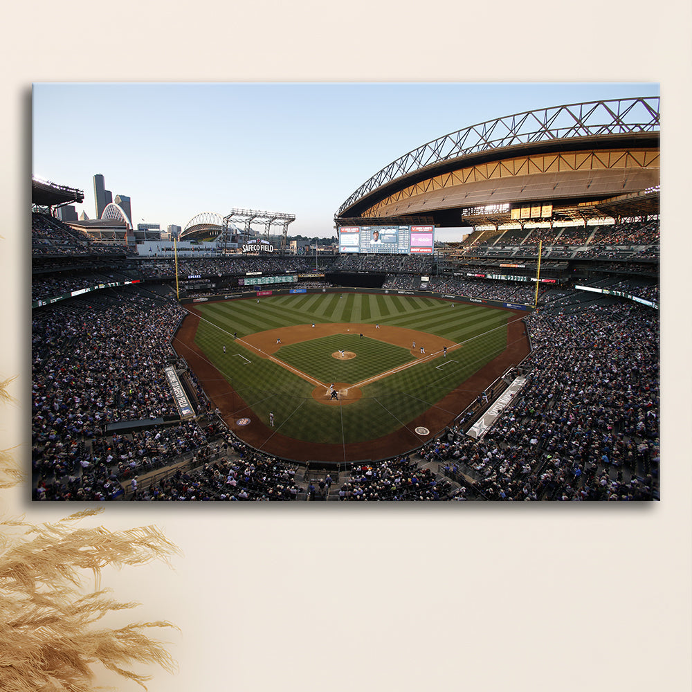 Safeco Field Seattle, Stadium Canvas, Sport Art, Gift for him, Man Cave Decor, Art Print, Canvas Print Wall Art