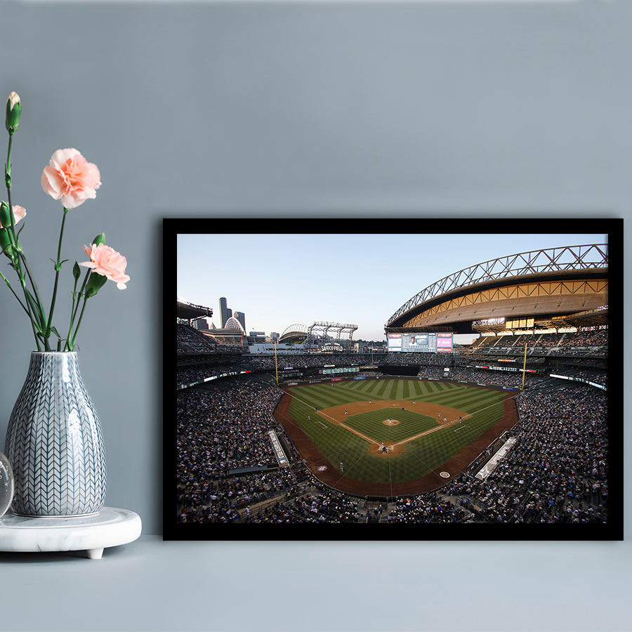 Safeco Field Seattle, Stadium Canvas, Sport Art, Gift for him, Framed Art Print Wall Decor, Picture Framed