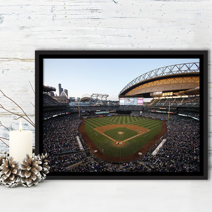 Safeco Field Seattle, Stadium Canvas, Sport Art, Framed Canvas Print Wall Art, Floating Frame