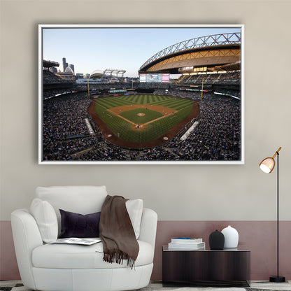 Safeco Field Seattle, Stadium Canvas, Sport Art, Framed Canvas Print Wall Art, Floating Frame