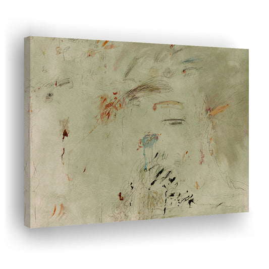 Sage Green Canvas Print Wall Art, Extra Large Canvas Print Wall Art, Abstract Oil Painting Cottagecore Decor